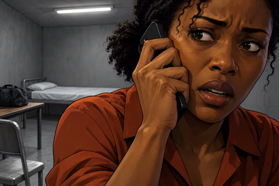 Kemi tightens her grip on the phone, unable to understand the caller.
