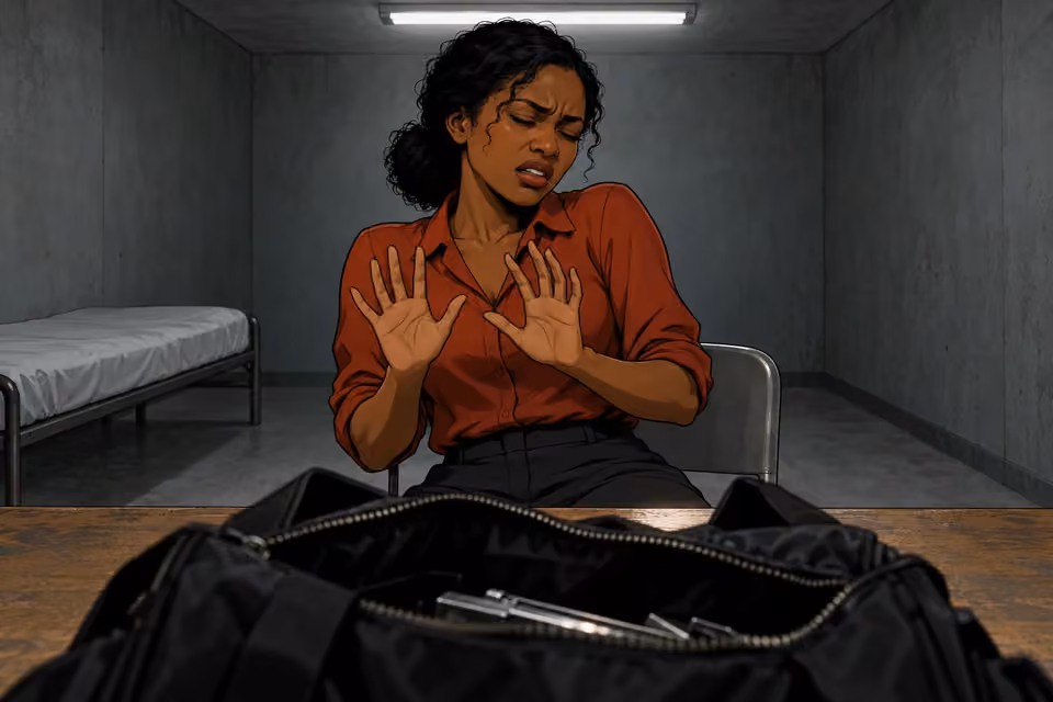 Kemi whispers in disbelief at what she has found.