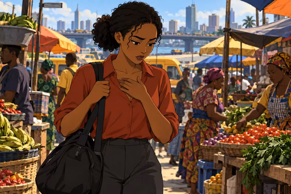 Kemi whispers to herself, struggling to control her breathing.