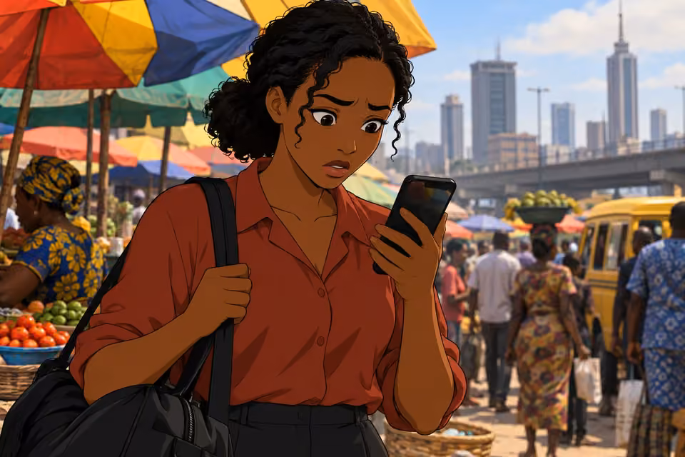 Kemi lowers the phone and stares at its dark screen after the call ends.