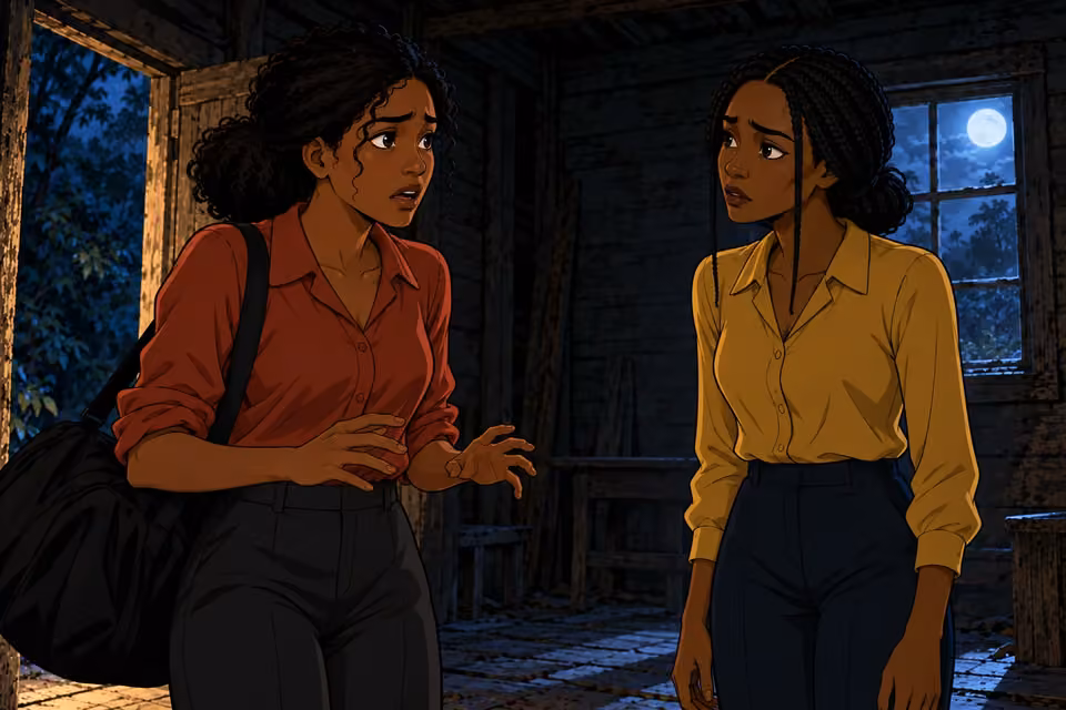 Kemi's hands tremble as she tries to deny the truth.