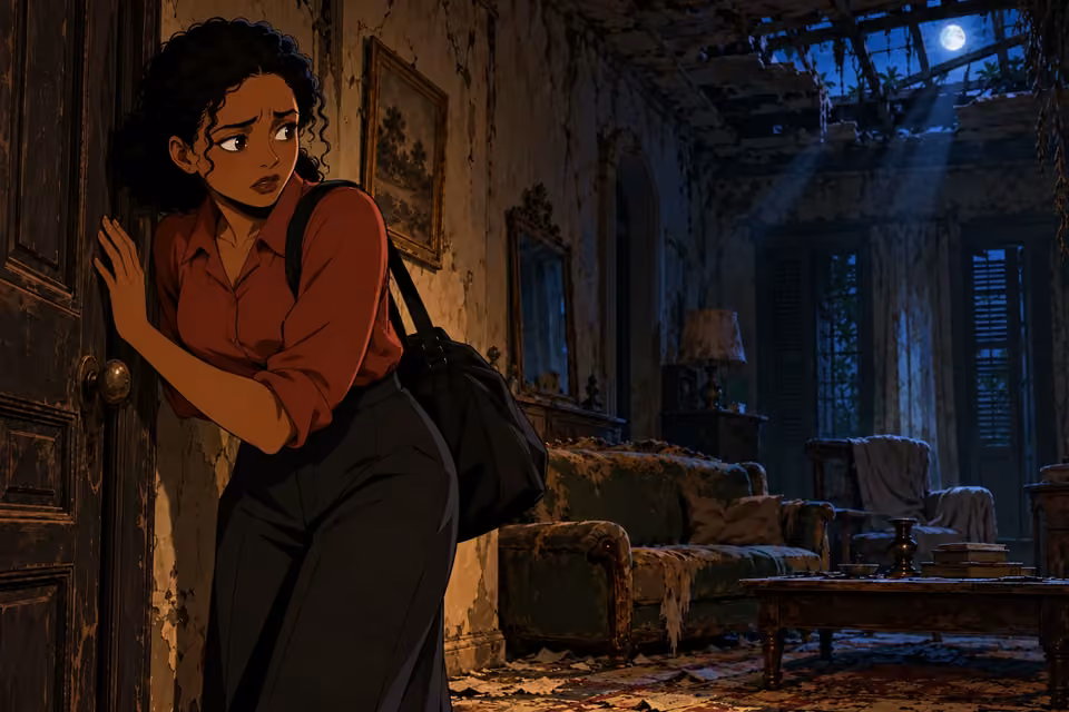 Kemi listens to a chilling welcome from the shadows.