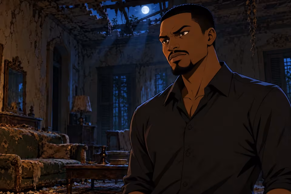 Akin hardens his expression as he threatens Kemi’s daughter.