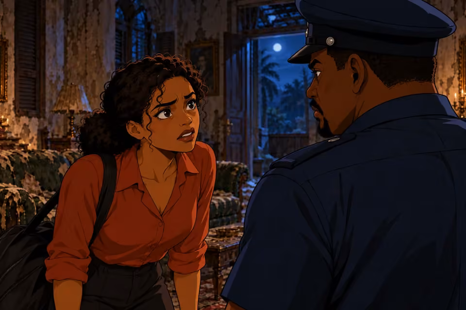 Kemi urgently asks the officer to find her daughter.