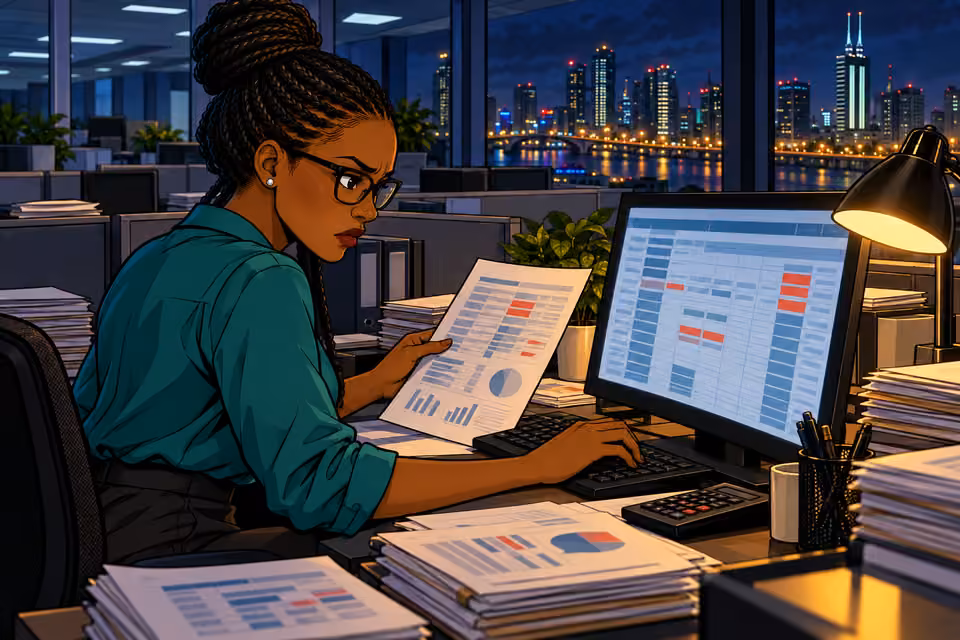 Dede discovers alarming discrepancies in the accounts.