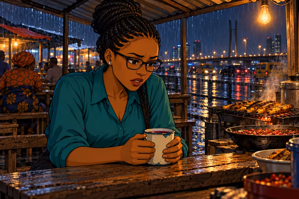 Dede turns her mug while admitting the cost of silence.