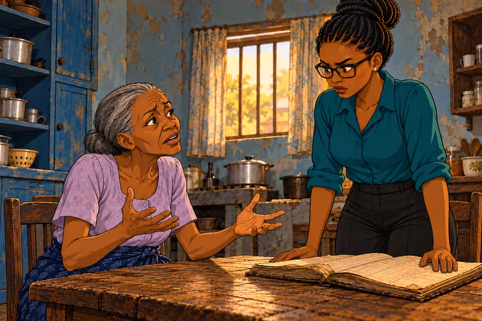 Yinka reveals the resentment between the brothers.