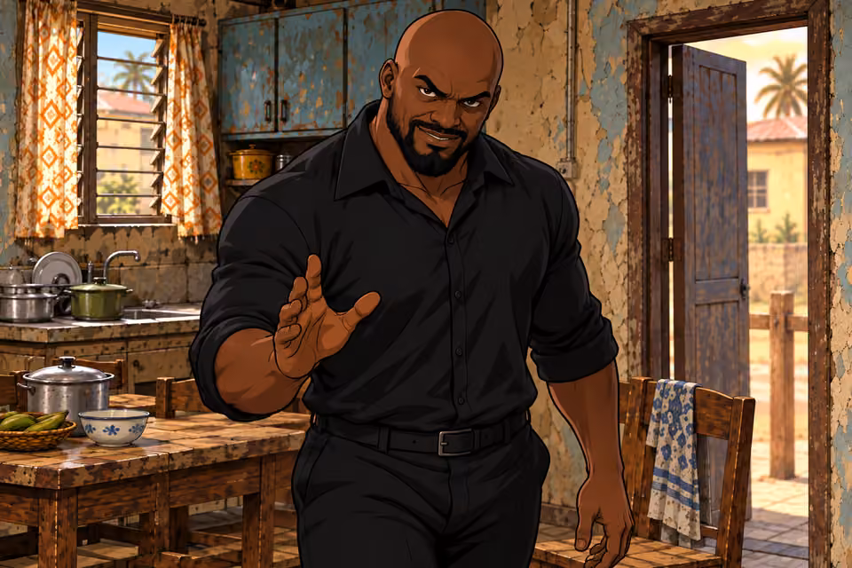 The lead attacker demands Dede’s compliance.