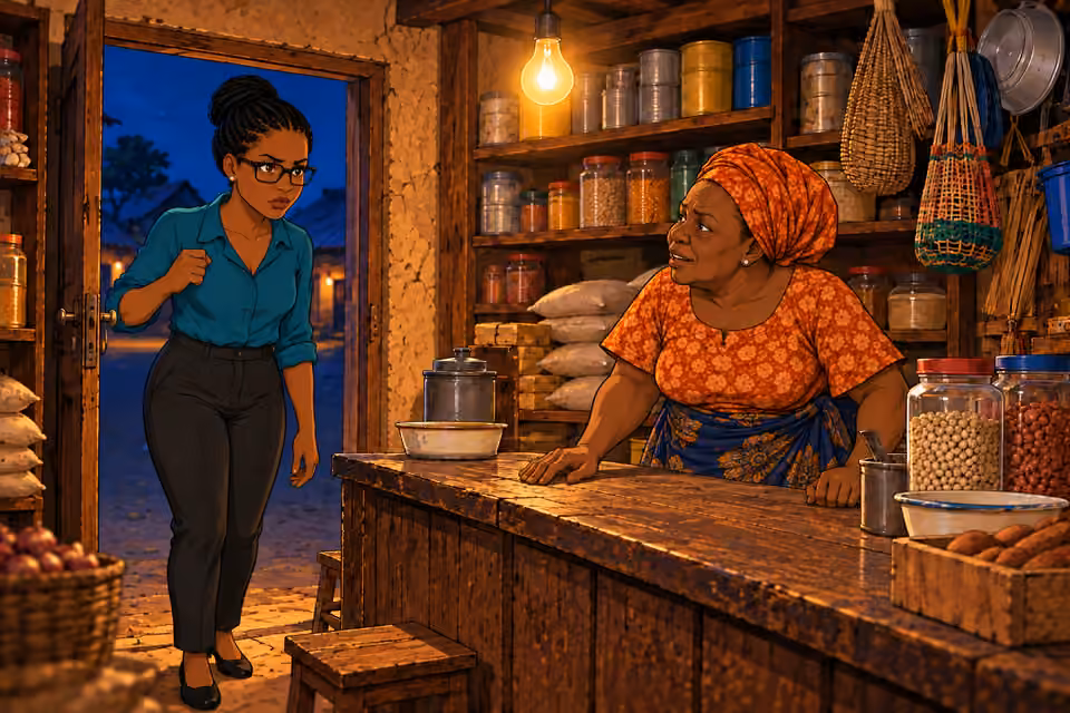 Dede returns to the general store.