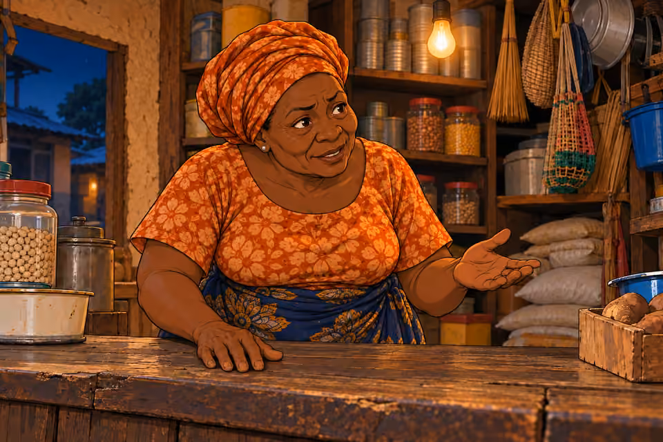 The shopkeeper offers Dede a path to answers.