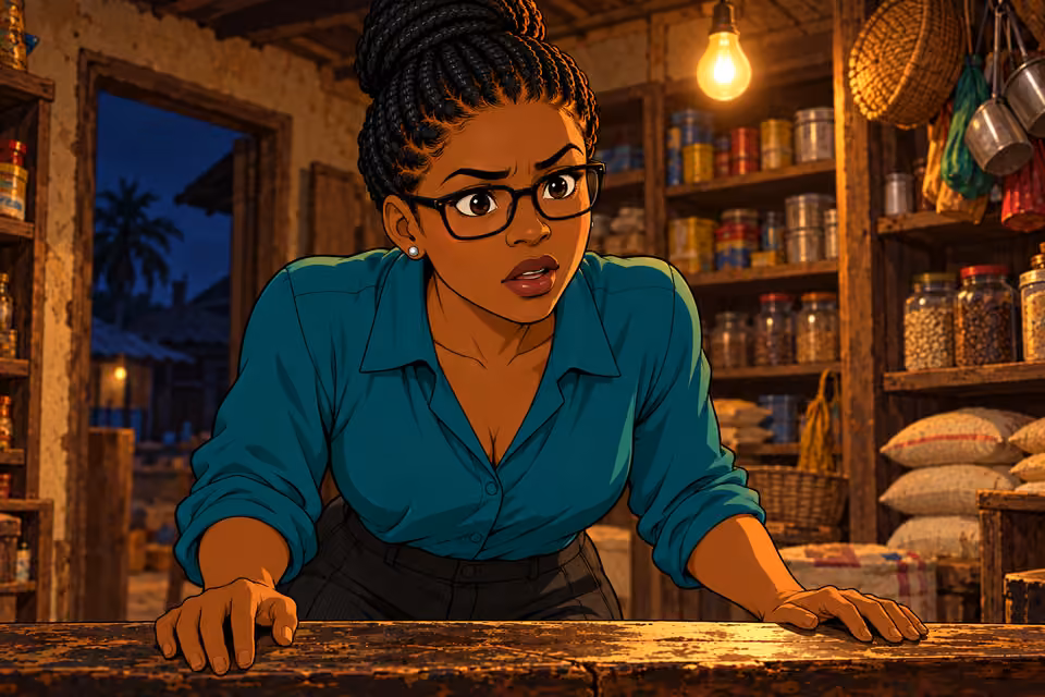 Dede asks what the shopkeeper means.