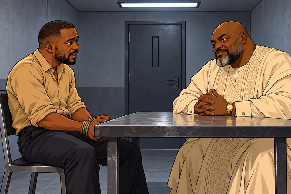 Hassan begins a reluctant answer to Asukwo.