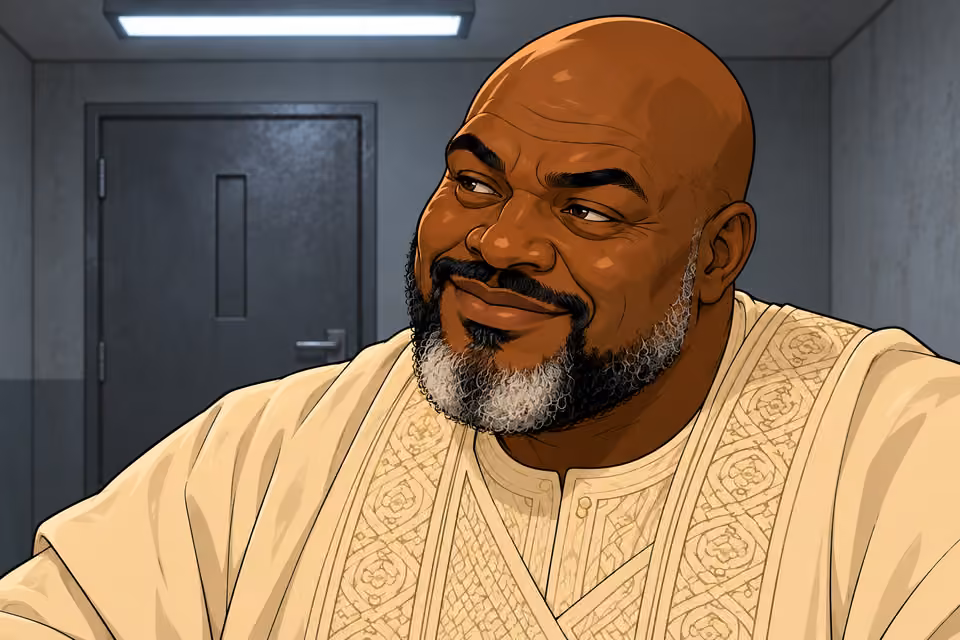 Asukwo waits with a calculating smile.