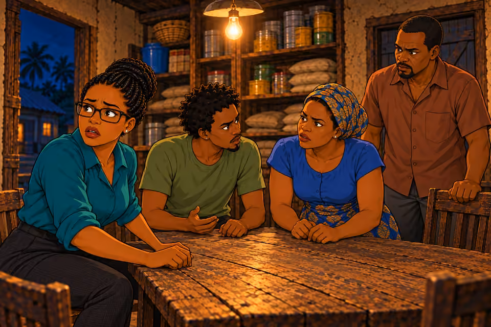 The warning throws Dede and the defenders into confusion.