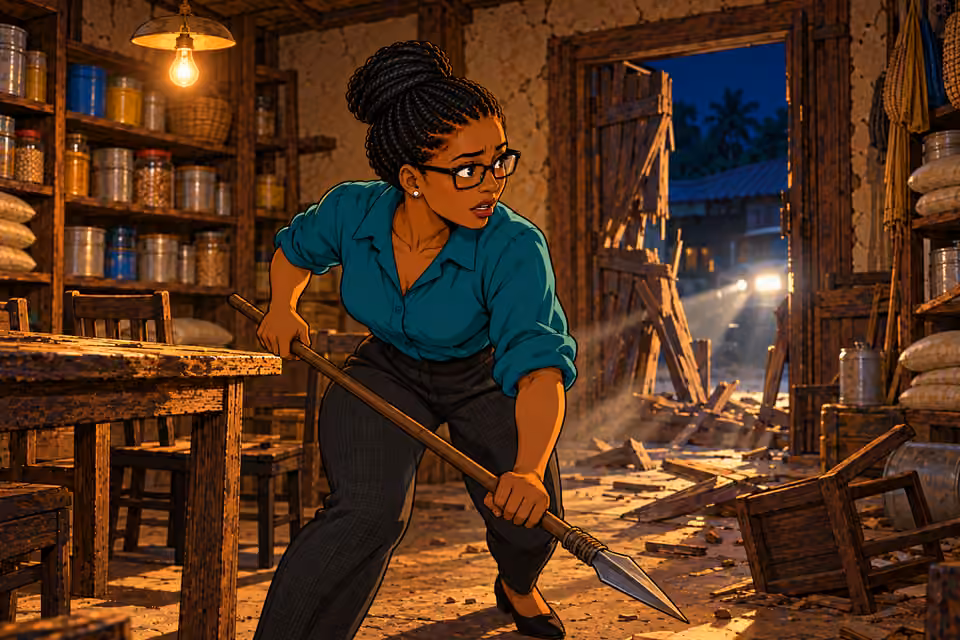 Dede searches for the source and cost of the gunshot.