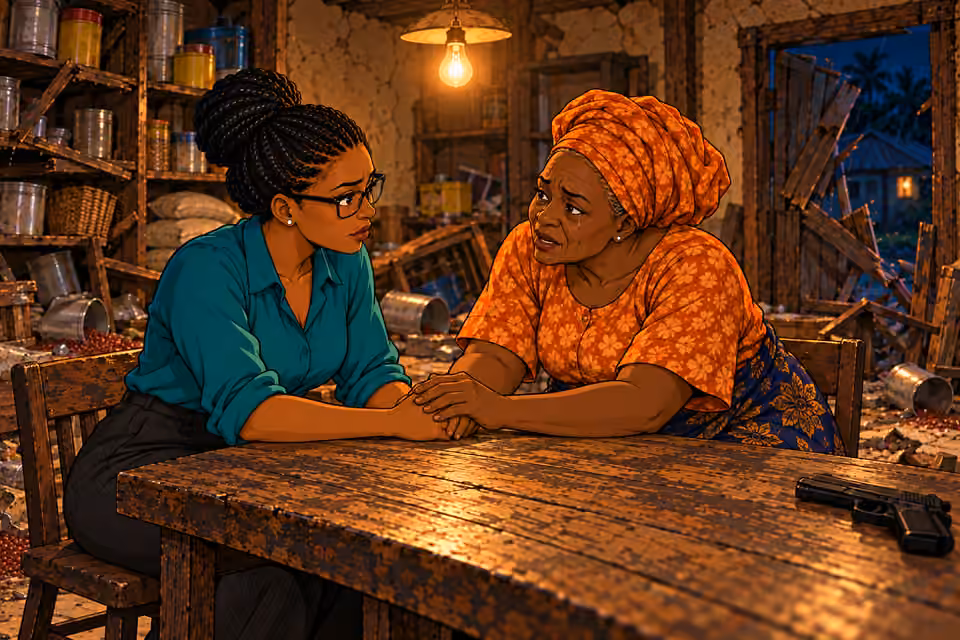 Yemisi vows that she and Dede will bring Asukwo down together.
