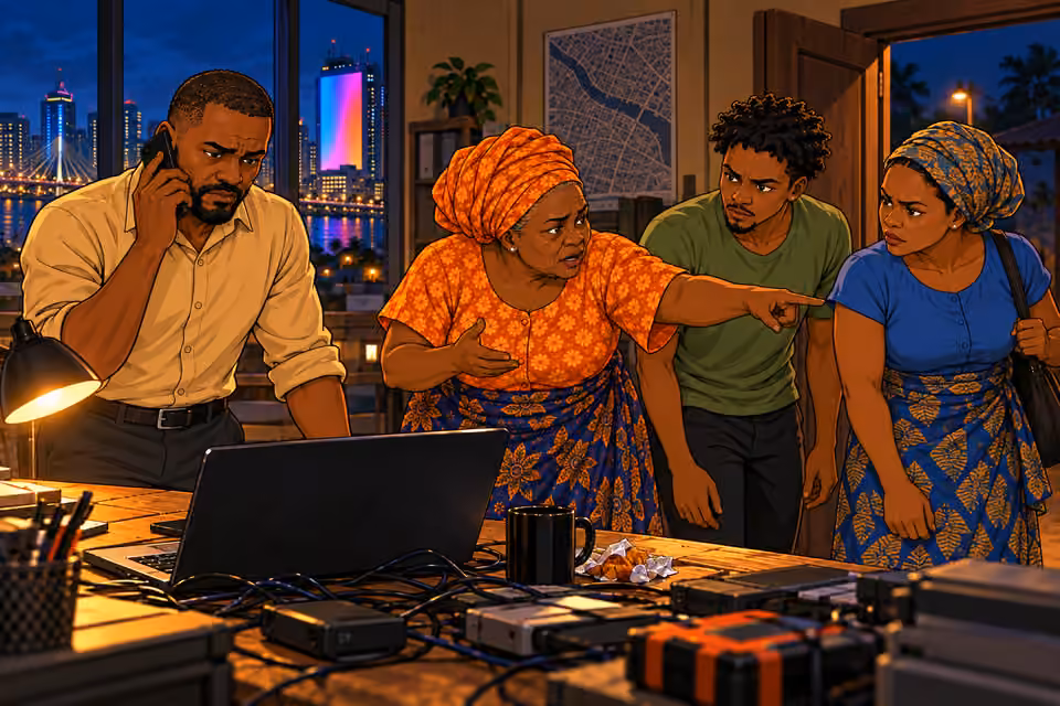 Yemisi dispatches the Egungun while Hassan contacts his police network.