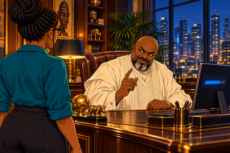 Asukwo tells Dede that her father is alive.