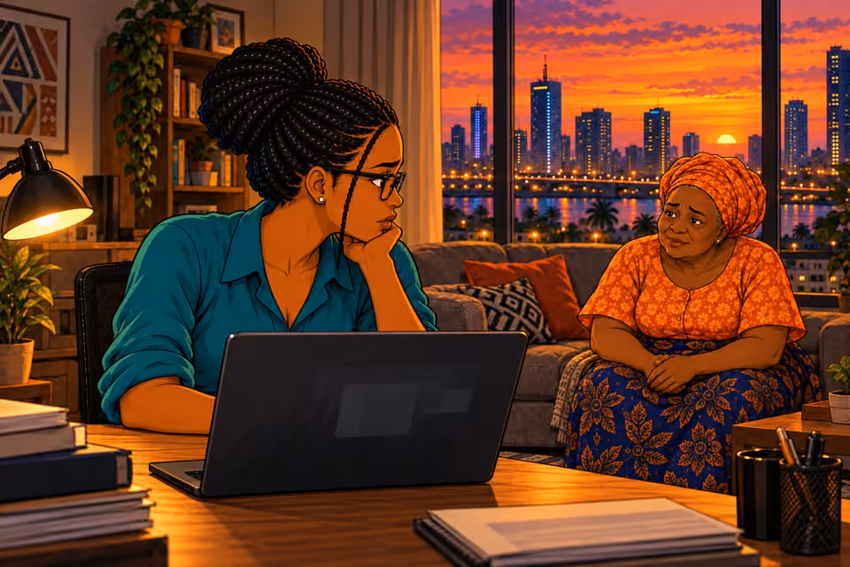 Dede looks to Yemisi for support in her grief.