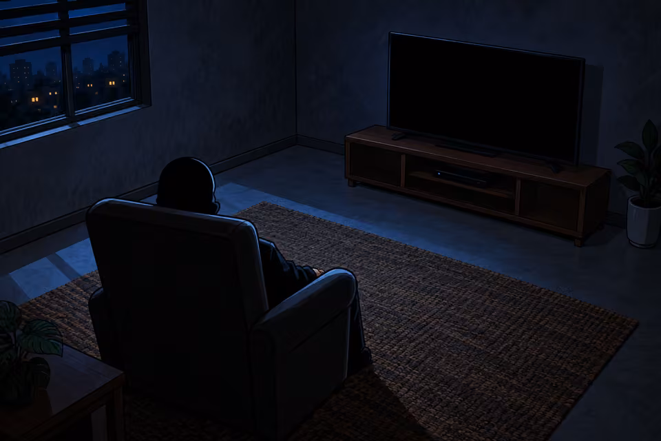 The screen goes dark as the figure’s identity remains unknown.