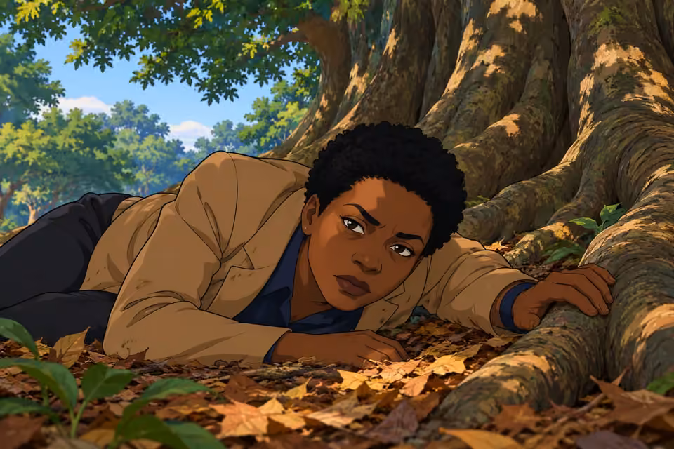 Adegoke lies beneath the Iroko with determination still in her eyes.