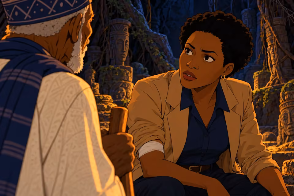 Adegoke asks the elder what secrets and dangers the box conceals.