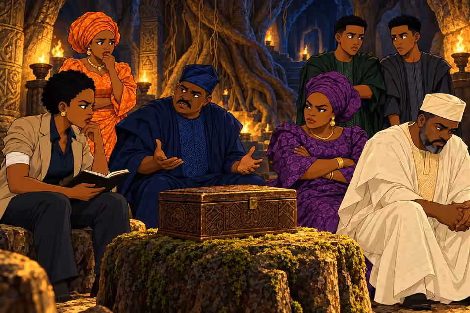 Adegoke's questions expose tensions and guarded loyalties among the siblings.