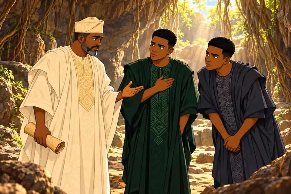 Ayo proposes deeper research and the twins pledge their help.