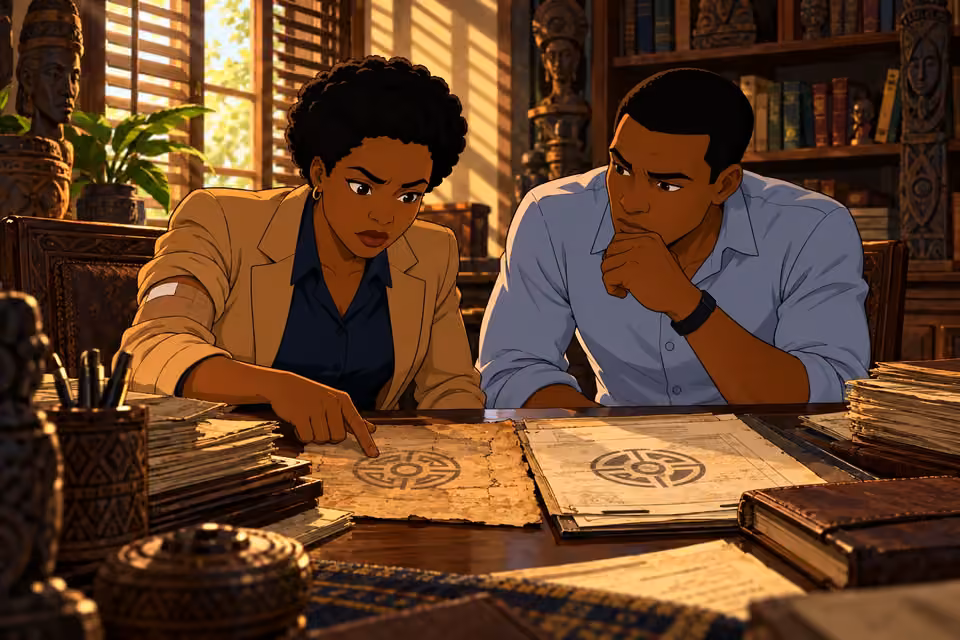 Adegoke and Bode compare evidence connecting Chief Oni’s death with the pact.