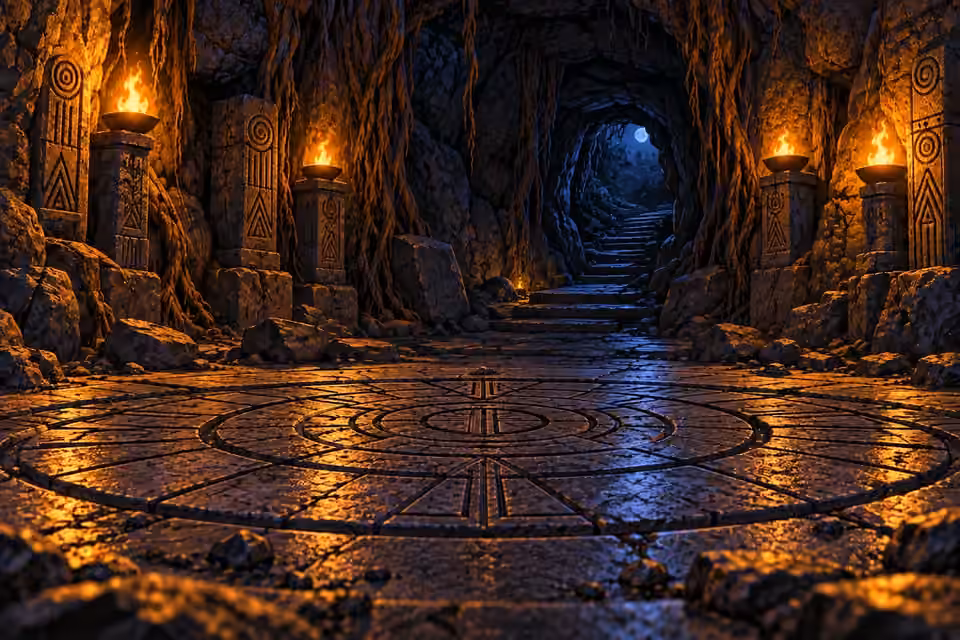 The quiet ritual chamber holds the uncertainty of an unfinished conflict.