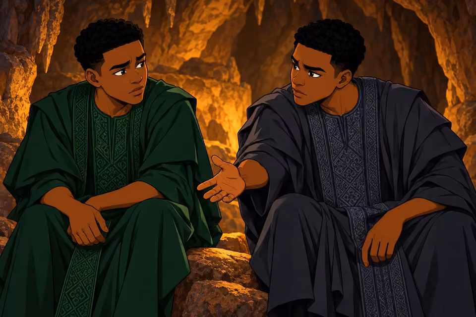 The second twin joins the first and pledges to protect the family.