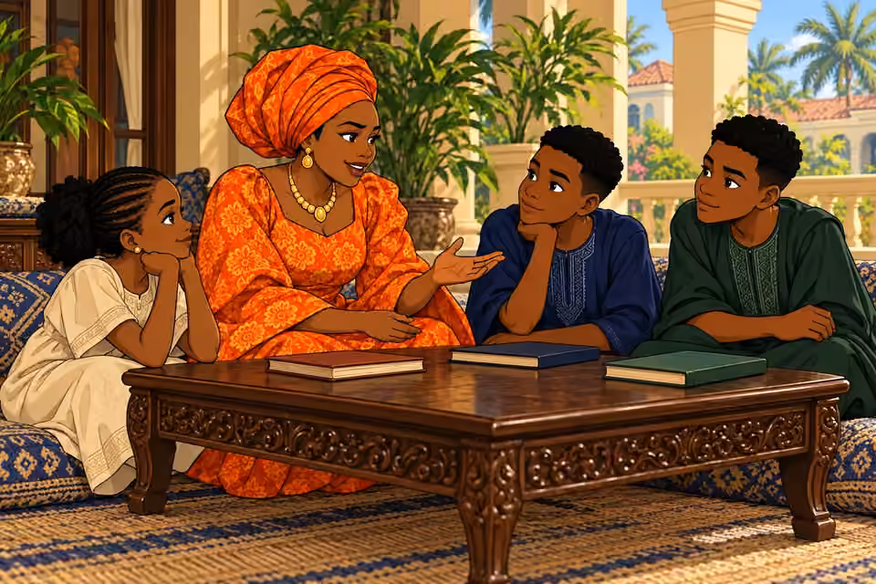 Moji teaches younger clan members about ambition and unity.
