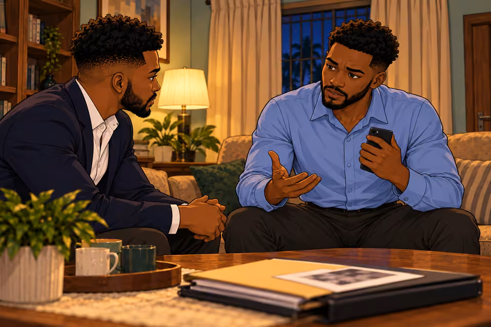 Ifeanyi assures Naibi that his connections will help keep them safe.
