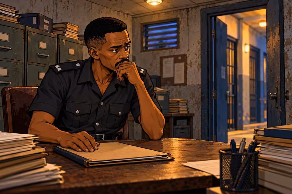 Aondo struggles with his conscience as he witnesses corruption in the force.