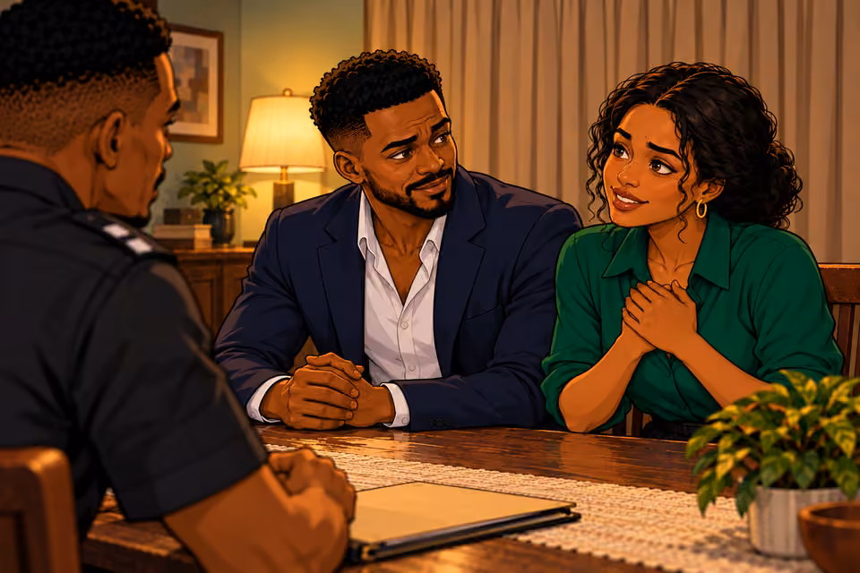 Amara thanks Aondo as she and Naibi exchange a hopeful glance.