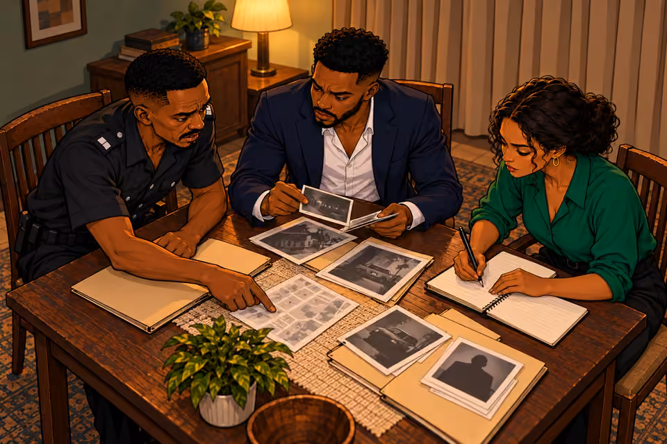 The three allies plan how to gather evidence while staying safe.