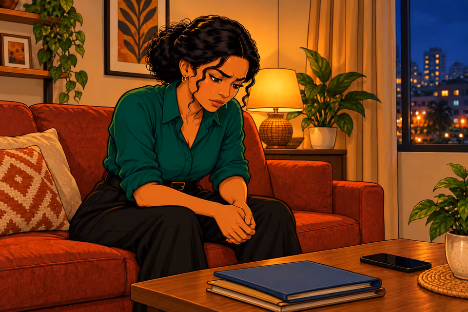 Amara ends the call and breaks down in grief and guilt.