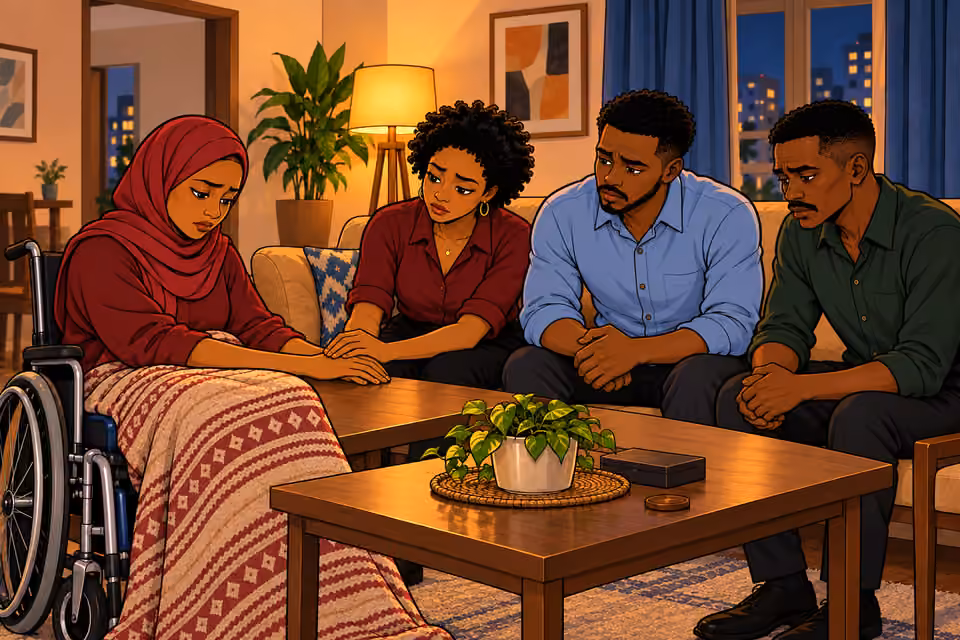 With heavy hearts, the friends decide to leave Nigeria.