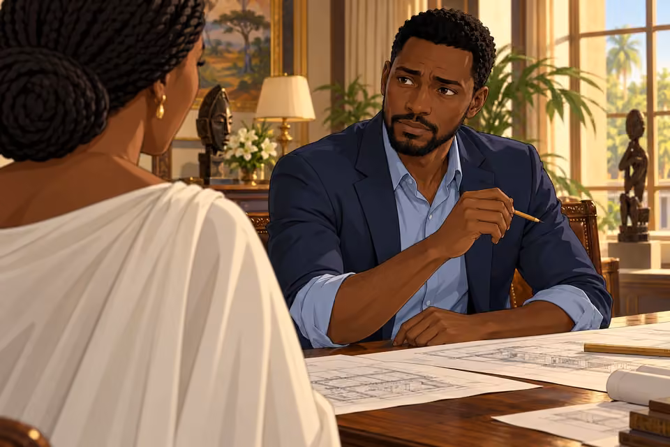 Timi agrees to adjust the estate plans while suppressing his unease.