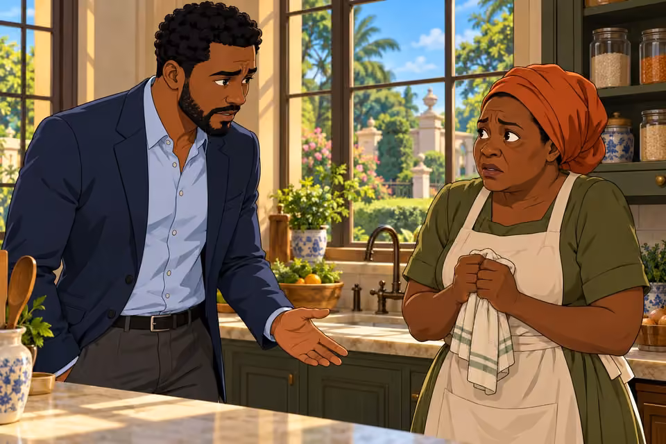 Timi earnestly asks Nkechi for the truth about the estate.