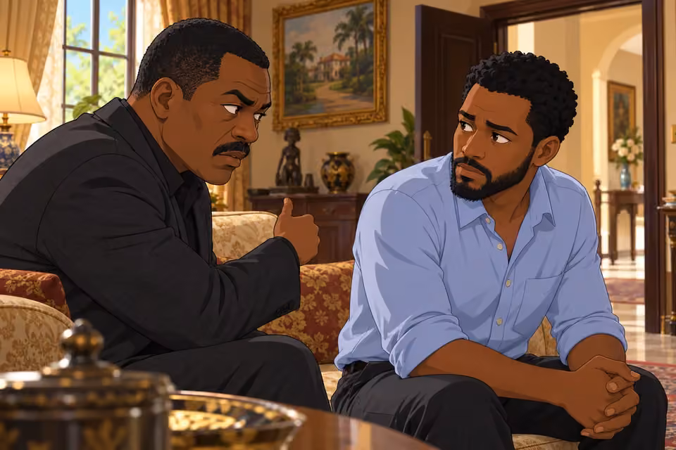 Wale asks Timi for a private conversation.