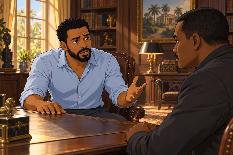 Timi tells Wale about his discoveries and asks for help.