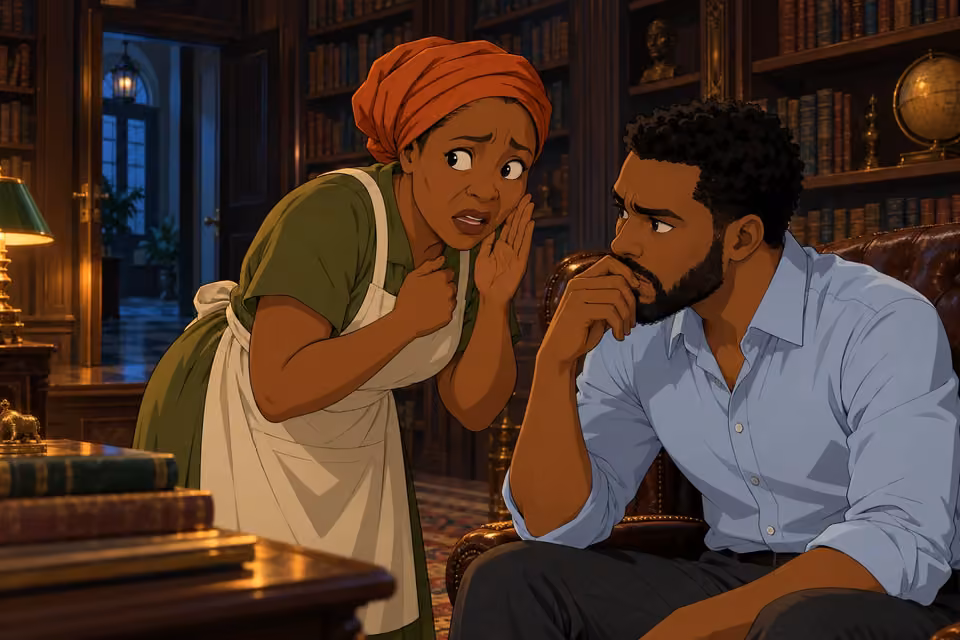 Nkechi quietly reveals the mask's connection to the cult.
