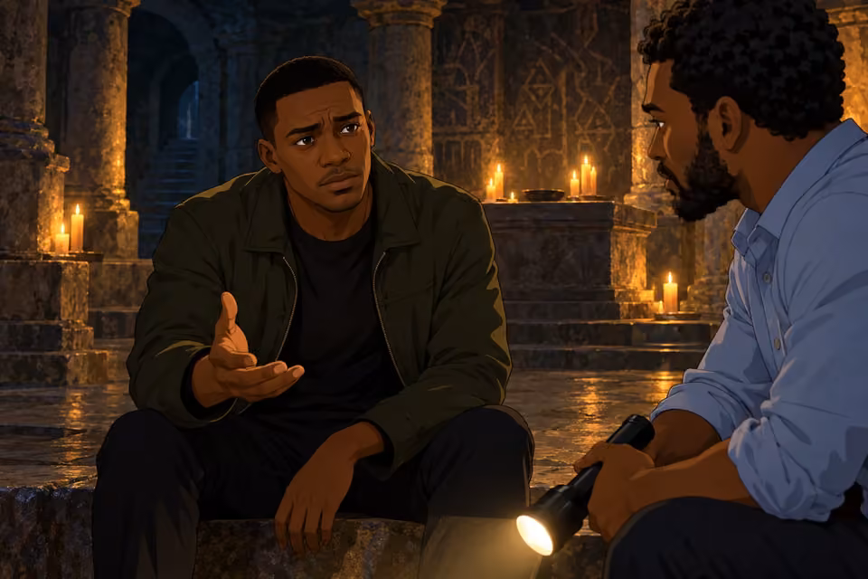 Dayo introduces himself and asks for help stopping the cult.