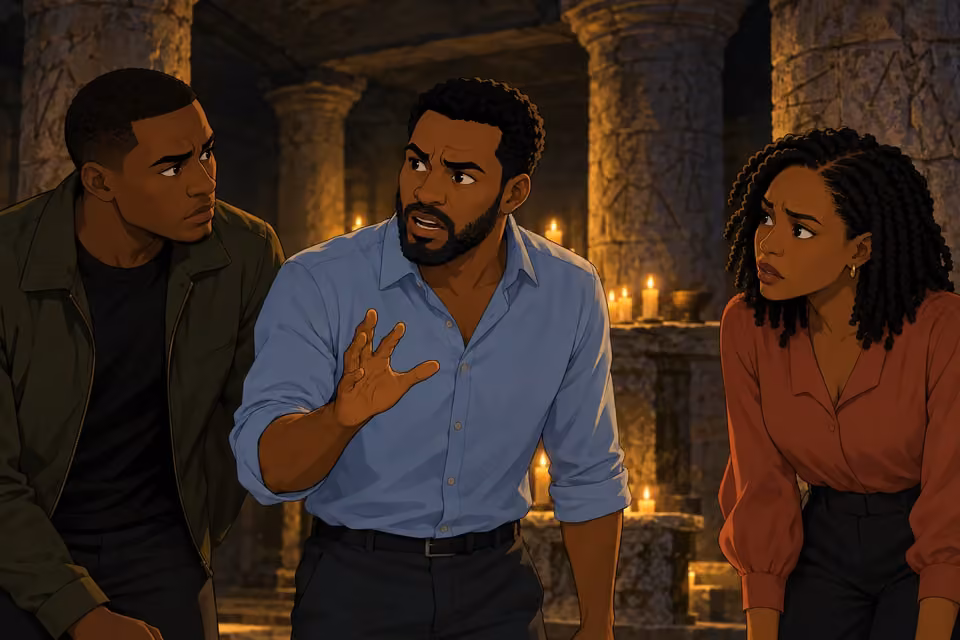 Timi tells Dayo about the evidence they have already found.