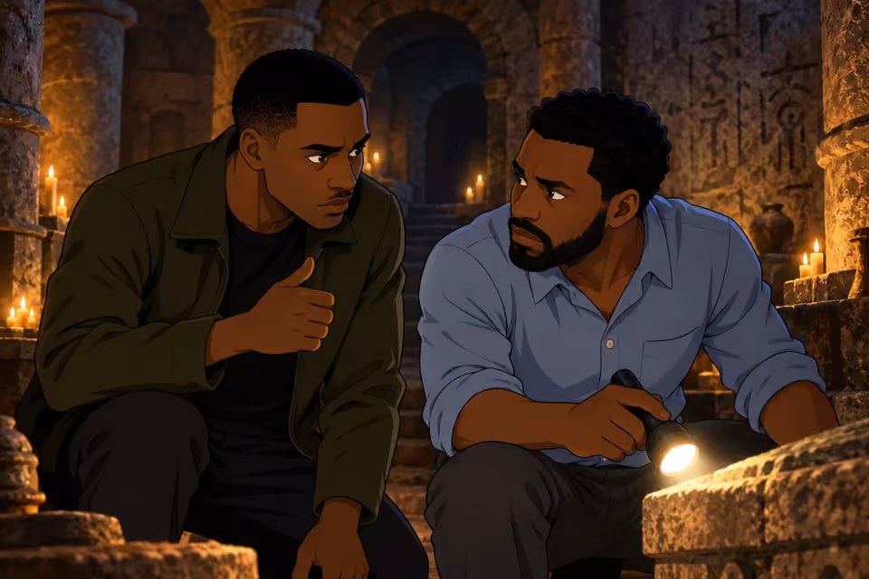 Dayo urges Timi to gather evidence before the next ritual.