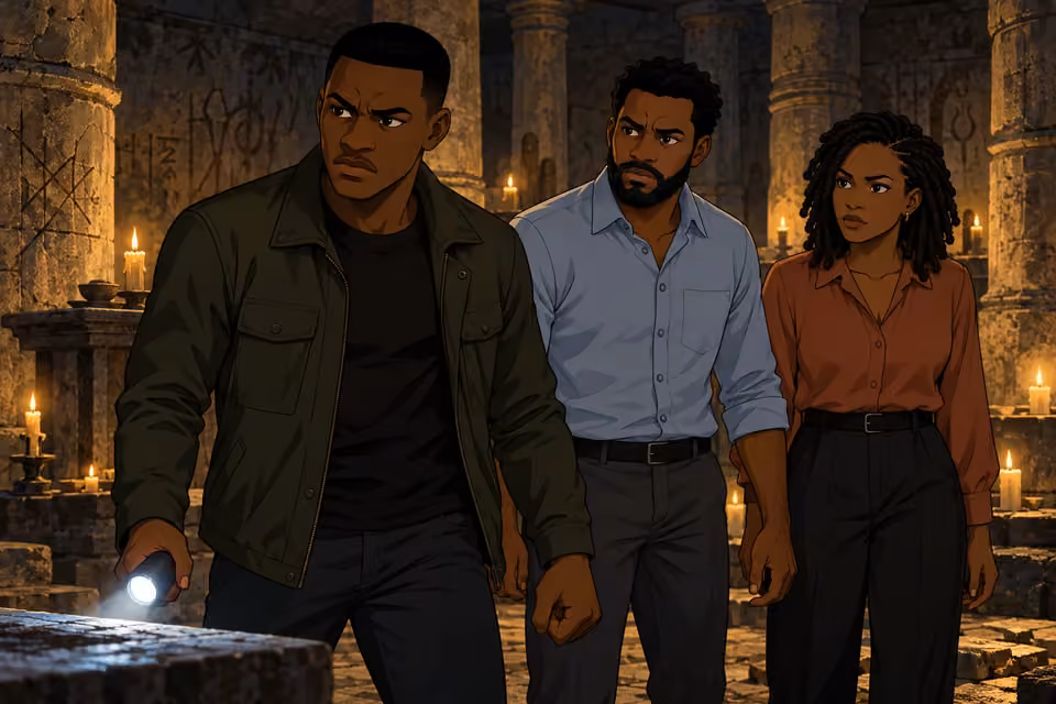 Dayo presses the need to gather evidence and reach the authorities.