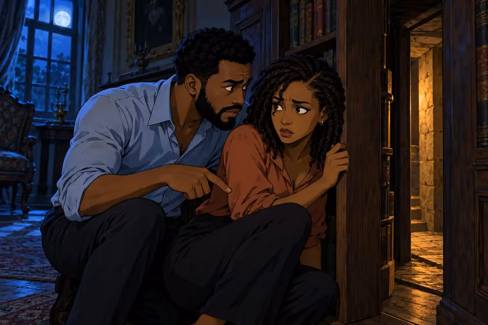 Timi and Kemi seek a way to escape the estate.