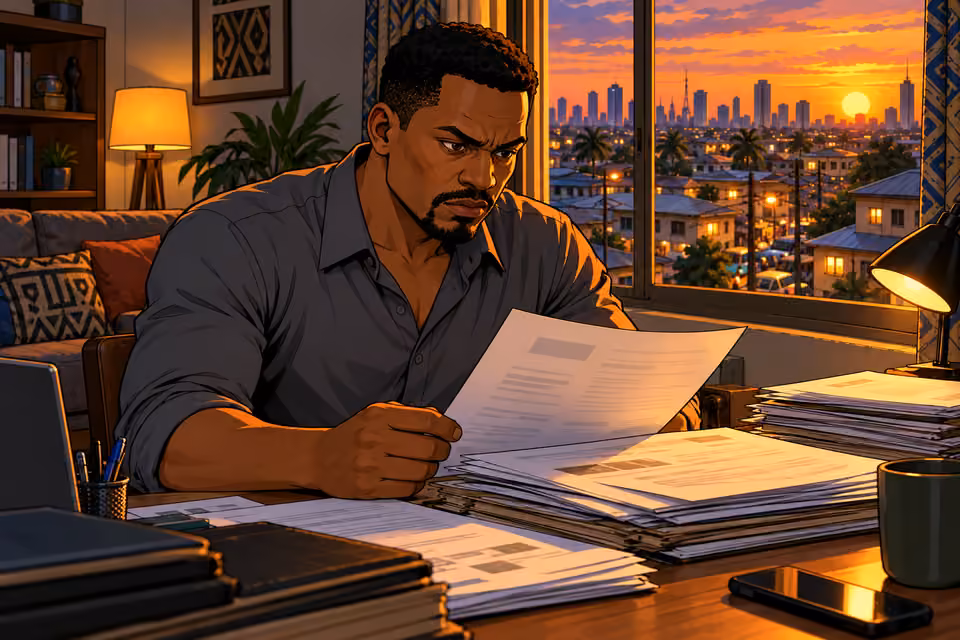Kunle contemplates the injustice that destroyed his career.