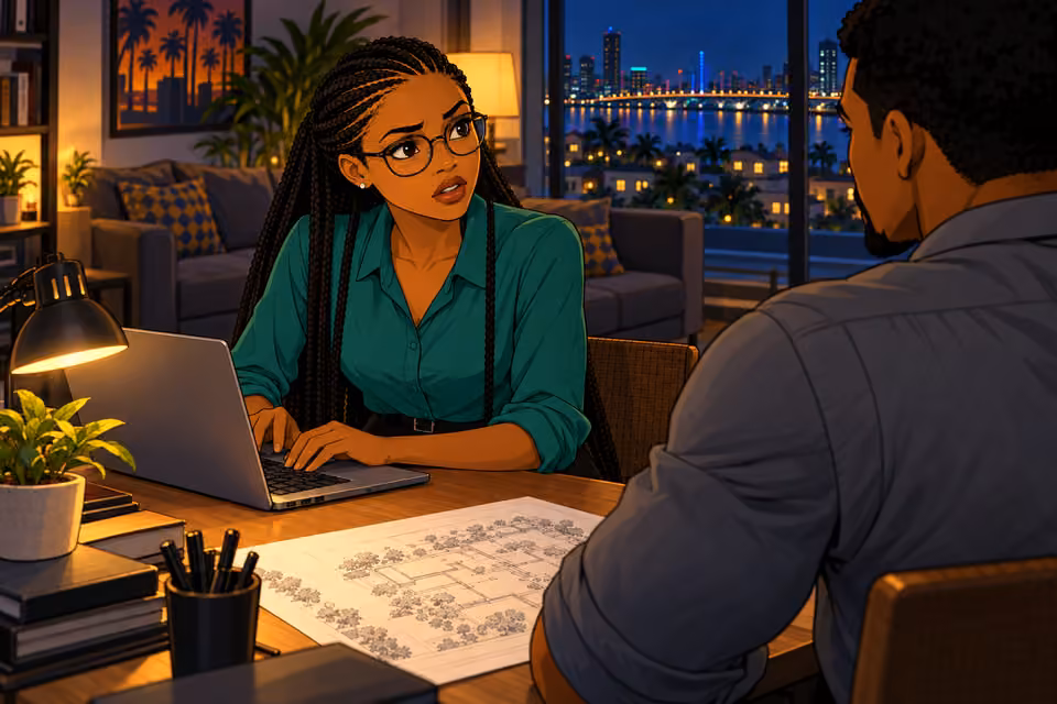 Amina looks up to ask about the other specialists.